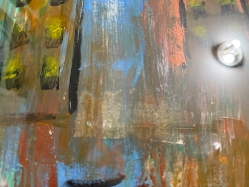 Hand-Painted Acrylic Artwork on Paper – Framed