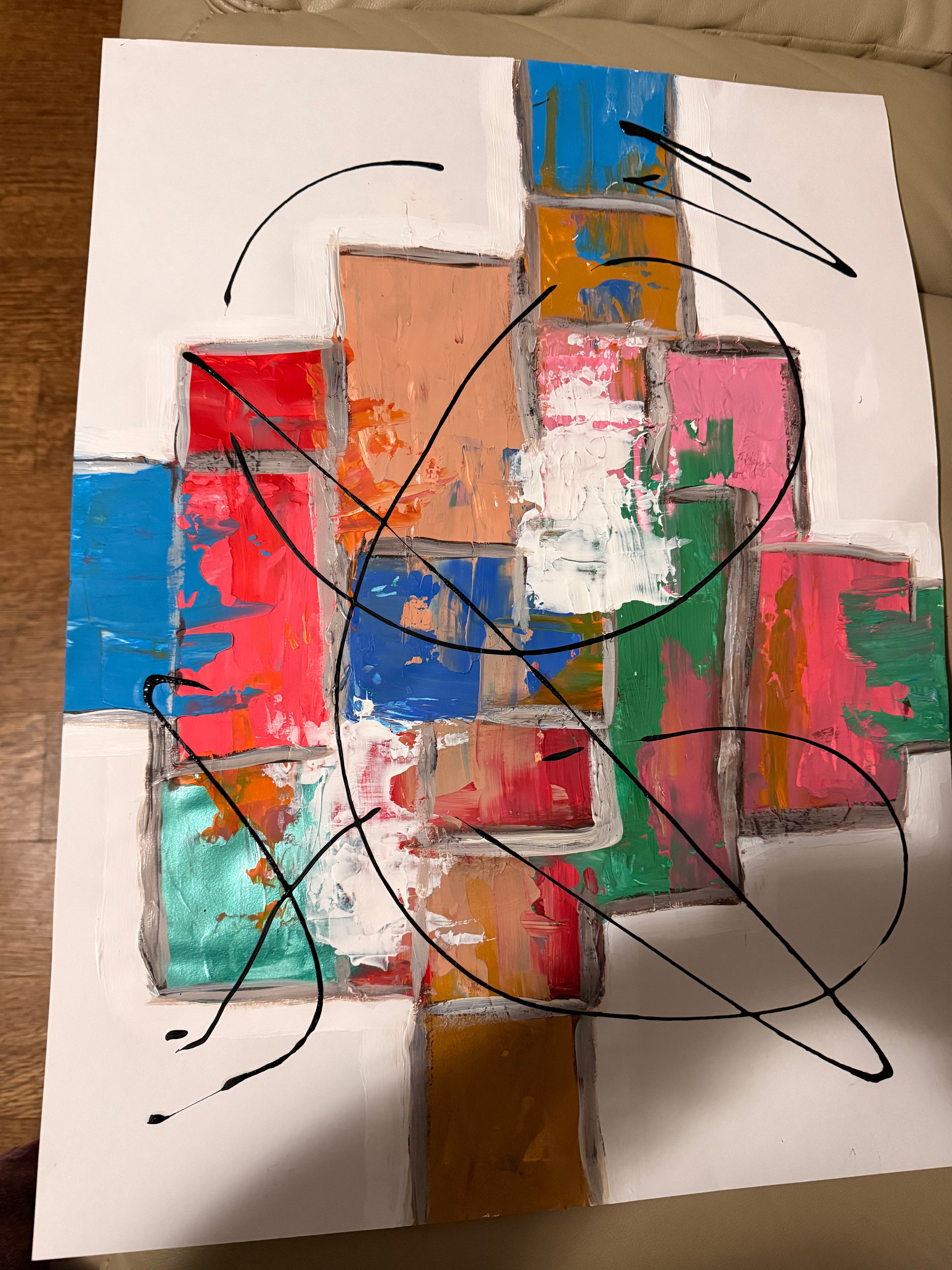 Original Hand-Painted Acrylic Artwork – Framed