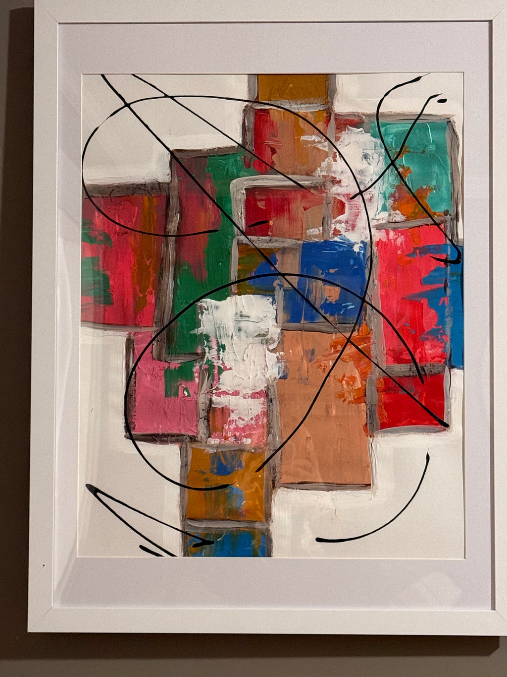 Original Hand-Painted Acrylic Artwork – Framed