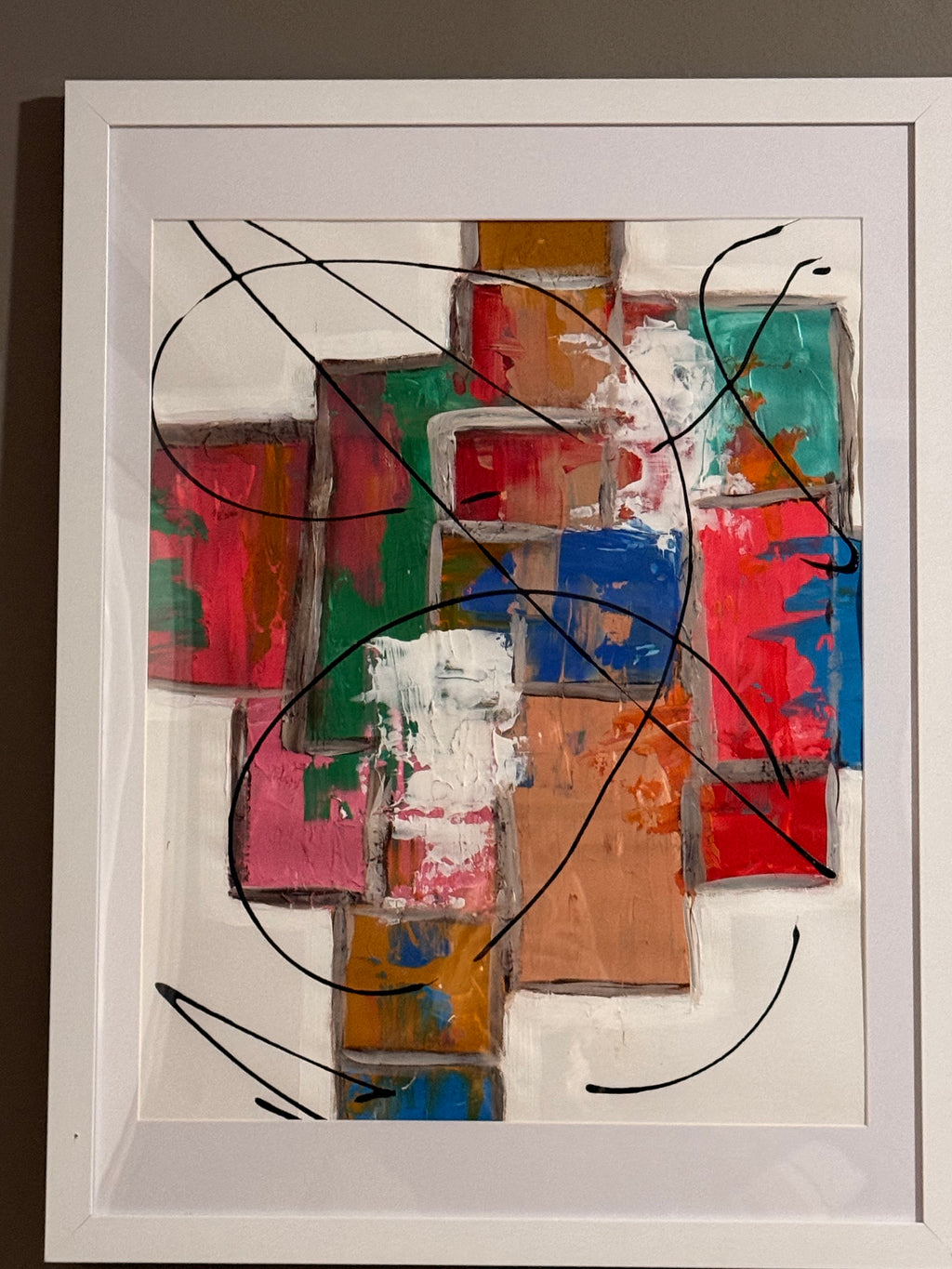 Original Hand-Painted Acrylic Artwork – Framed