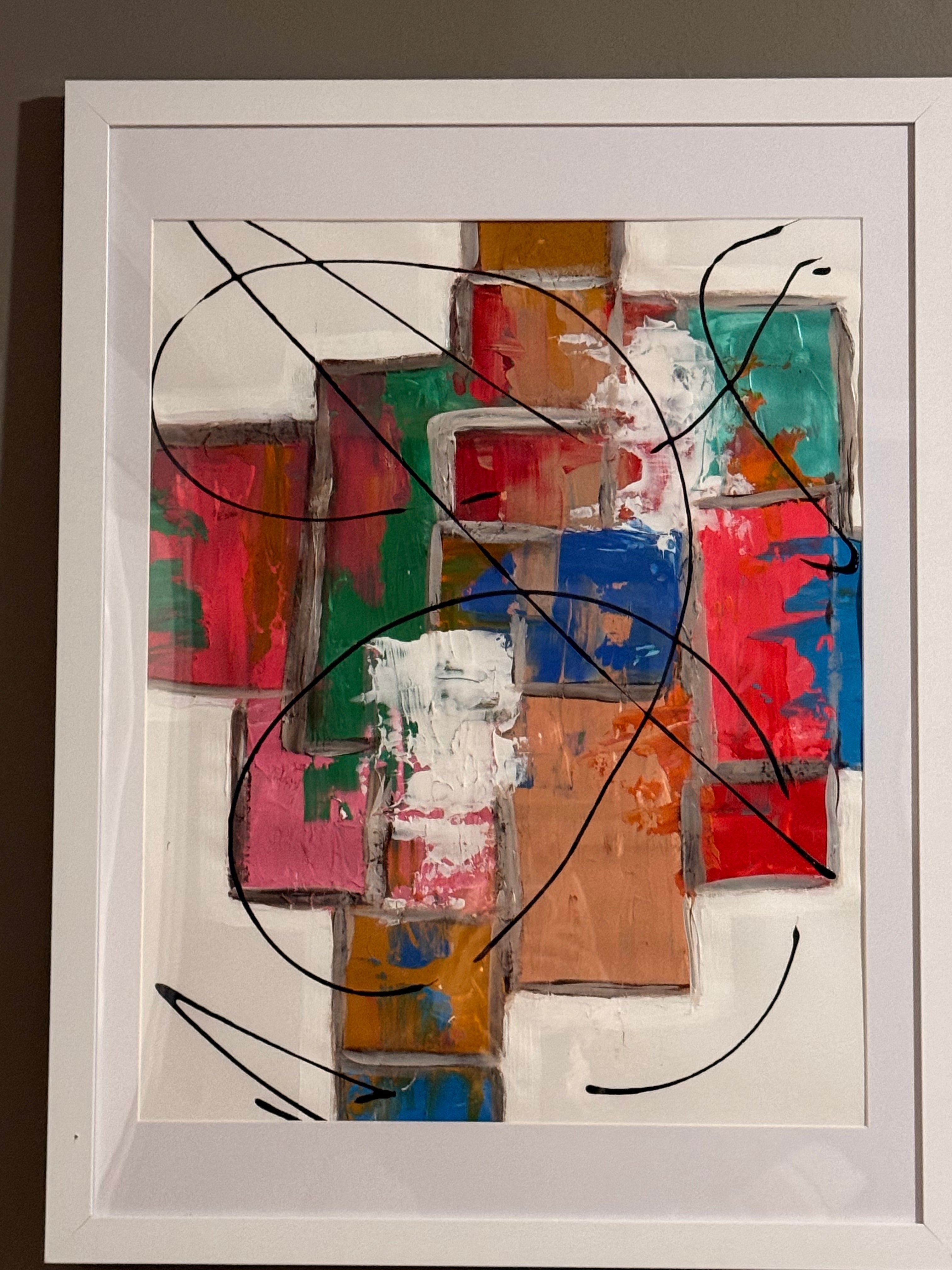 Original Hand-Painted Acrylic Artwork – Framed